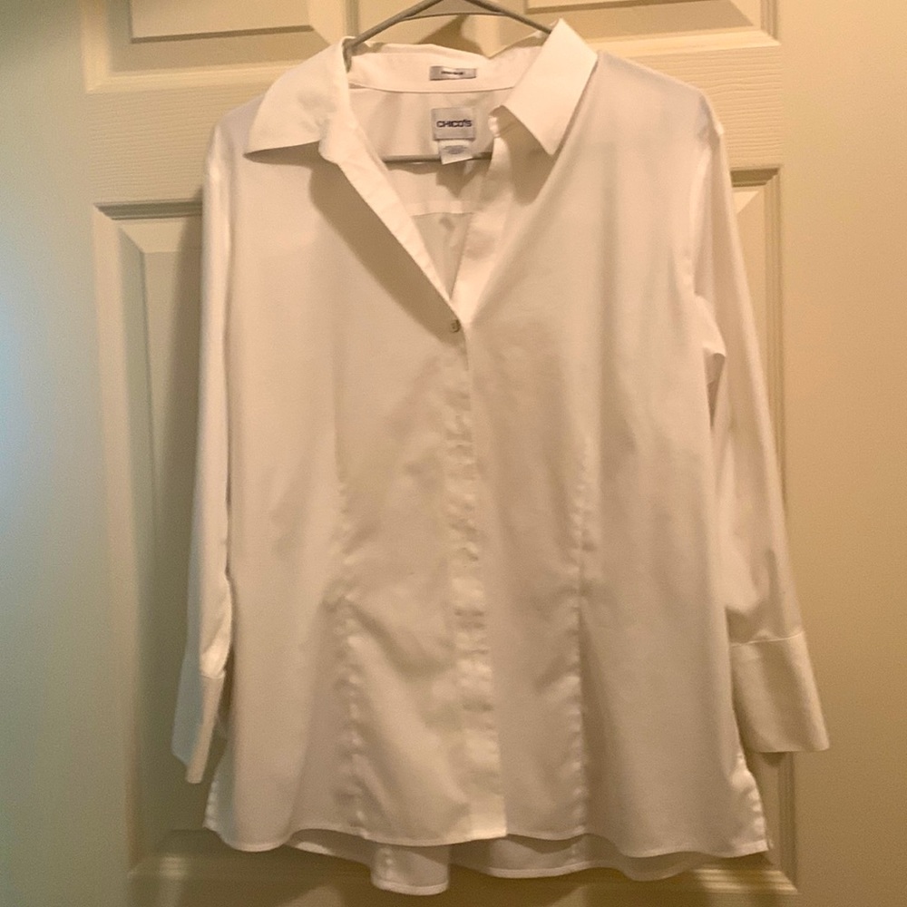 Chicos white button down